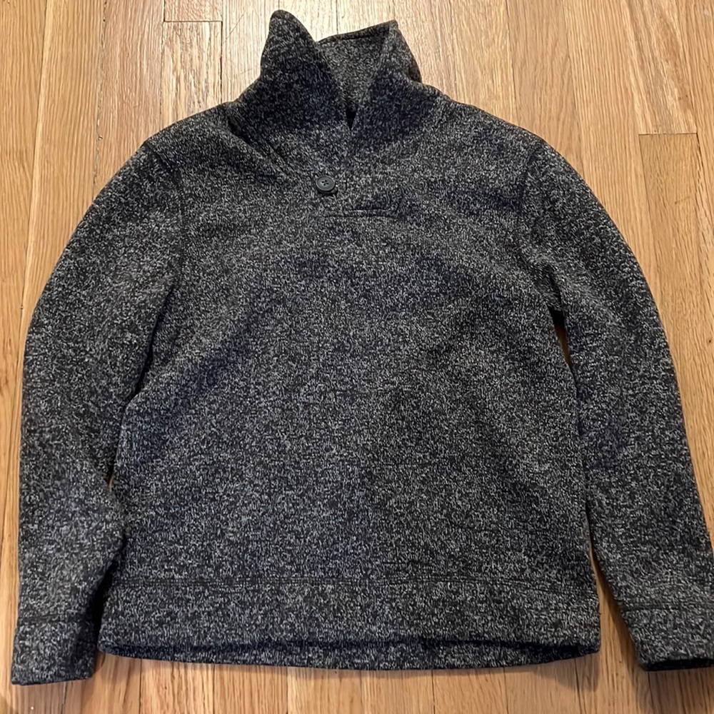 Dark grey cowl neck boys fleece